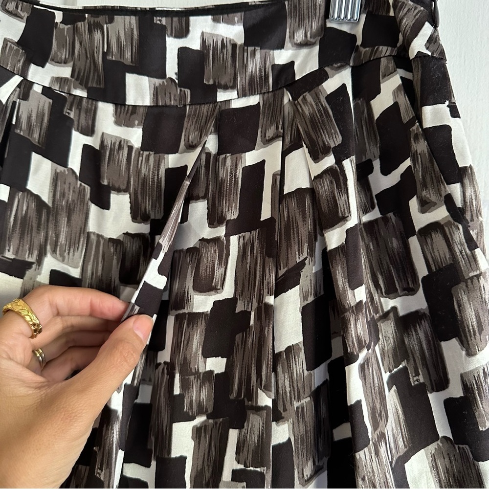Lafayette 148 New York Graphic Brush Stroke Pocket Pencil Skirt Women's Size 4 - Picture 7 of 9